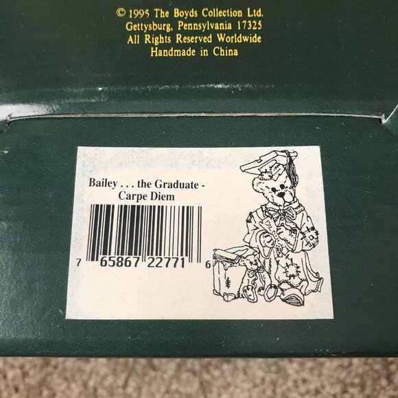 Boyds Bears - Bailey...the Graduate - Carpe Diem #8E/1955 - Picture 4 of 11